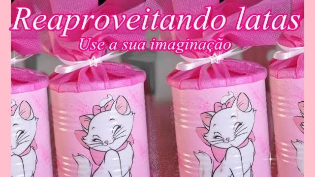 Reciclagem com latas passo a passo por Artesanato Viviane Magalhães