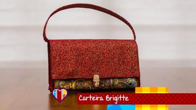 Bolsa carteira em tecidos Brigitte – Maria Adna Ateliê