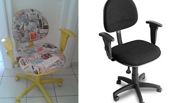 Faça você mesmo- Reformando cadeira de escritório por Laís Silva