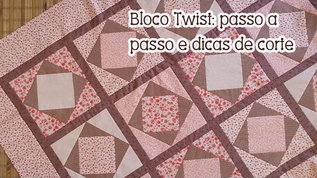Patchwork Ao Vivo: como aproveitar seus tecidos + manta com bloco Twist
