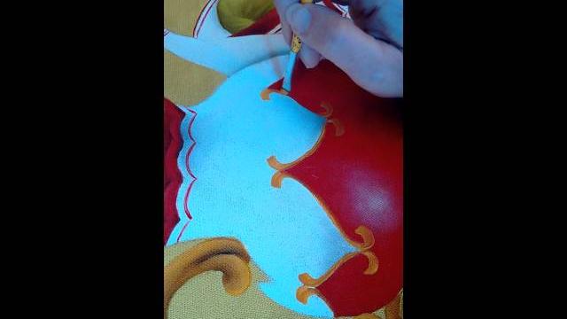 Pintura em tecido arabescos