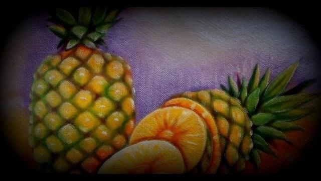 Como Pintar Abacaxi na Pintura em Tecido