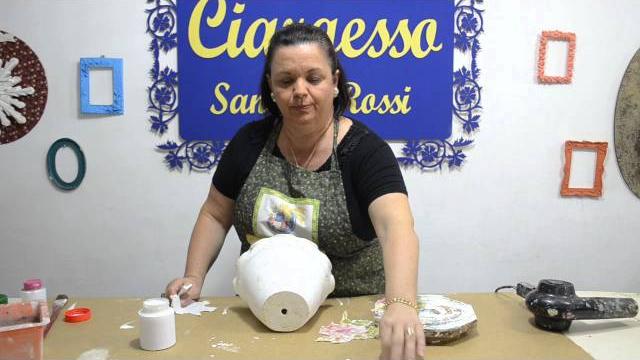 Sandra Rossi, Vaso cerâmico decorado