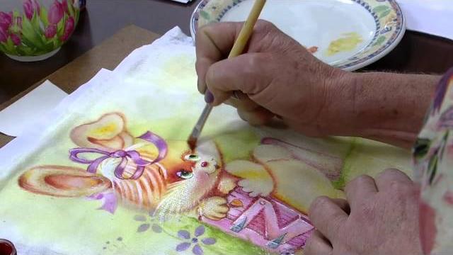 Pintura em fralda, técnica aguada – Farides Moretti