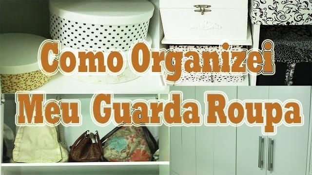Organizando guarda roupa, criando espaço para organizar melhor