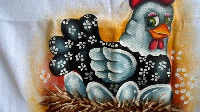 Como pintar uma galinha
