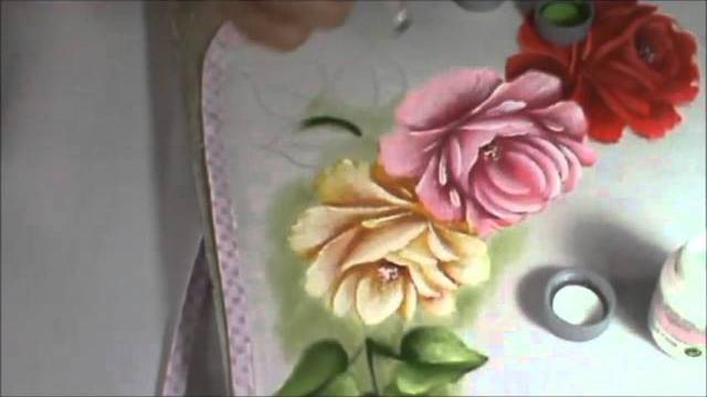 Dicas de pintura grátis – Pintando rosas – Folhas – Cristina Ribeiro