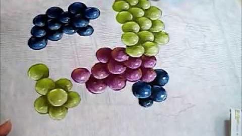 Uvas – Grapes – Pintura em Tecido