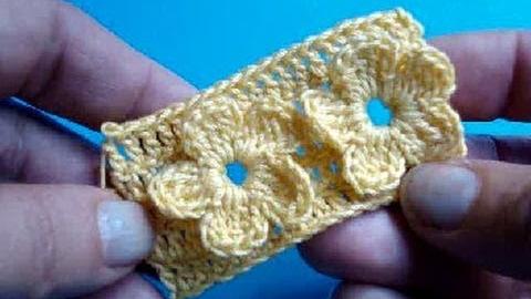 Padrão Crochet 7 – Flowers – Flores padrão de crochê