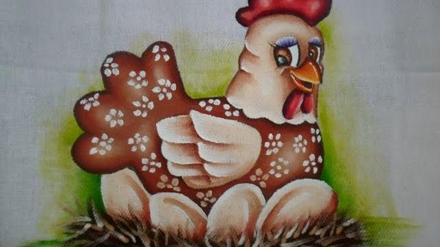 Como pintar galinha com tons de Marrom