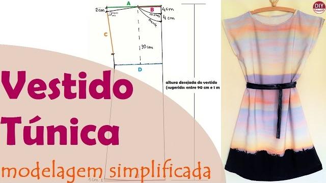 Vestido túnica – modelagem simplificada para iniciantes