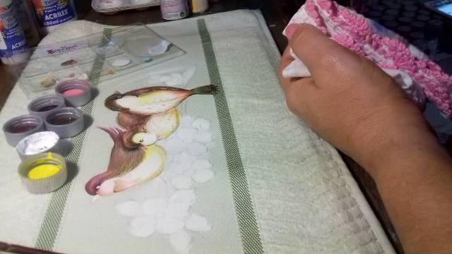 Pintura em tecido – Aprenda a pintar pássaros