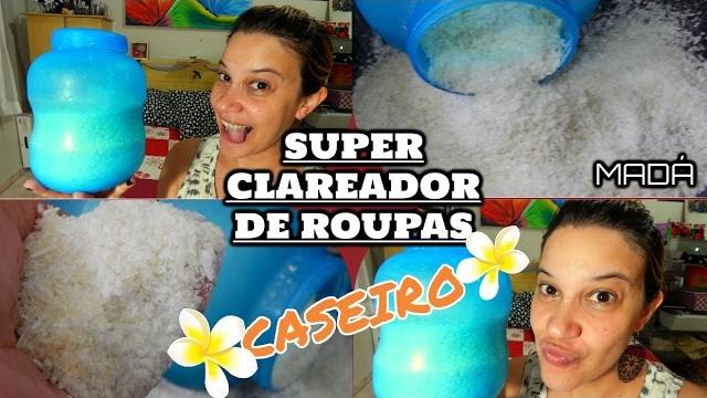 SUPER CLAREADOR DE ROUPAS CASEIRO