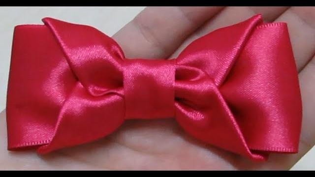 Laço de fita de cetim – Laço envelope – Laço Simples – DIY Bow