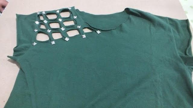 DIY: Customização de Camiseta com Spikes