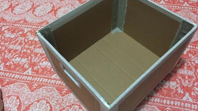 DIY – Organizador feito de caixa de papelão