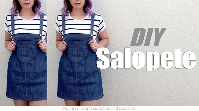 DIY: Salopete Jeans por Karina Belarmino