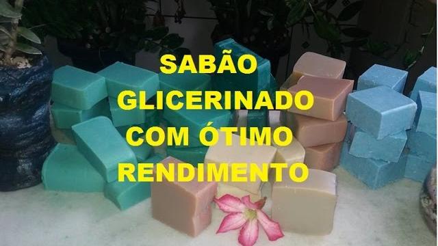 SABÃO GLICERINADO COM ÓTIMO RENDIMENTO