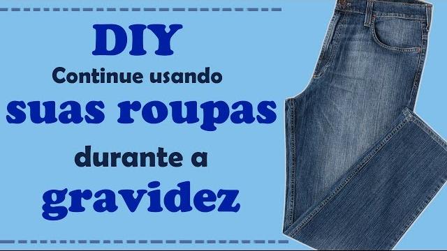DIY – Continue usando suas calças jeans durante a gravidez