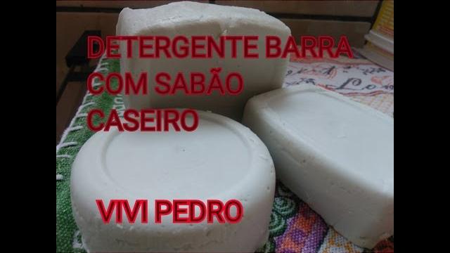 DETERGENTE BARRA COM SABÃO CASEIRO – RECEITA INÉDITA NO YOUTUBE