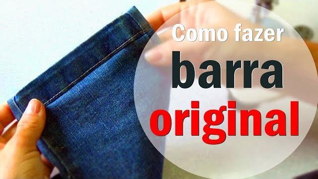 Barra Original simples em calça jeans