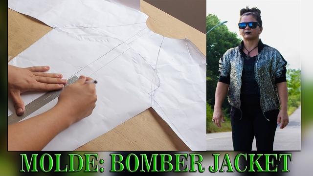 DIY: COMO FAZER MOLDE DE UMA BOMBER JACKET COM MANGA