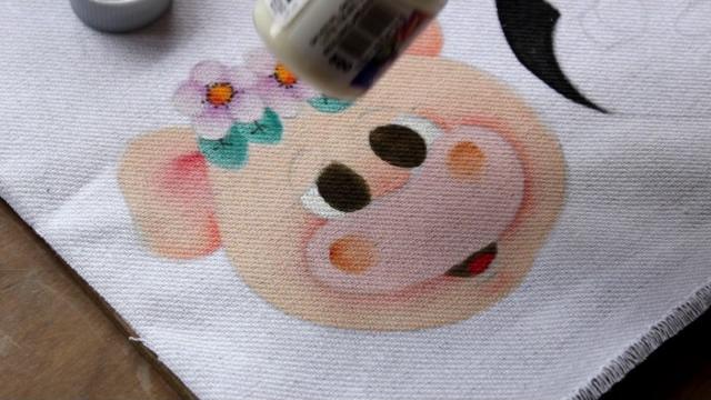Pintura em tecido – Carinha da porquinha