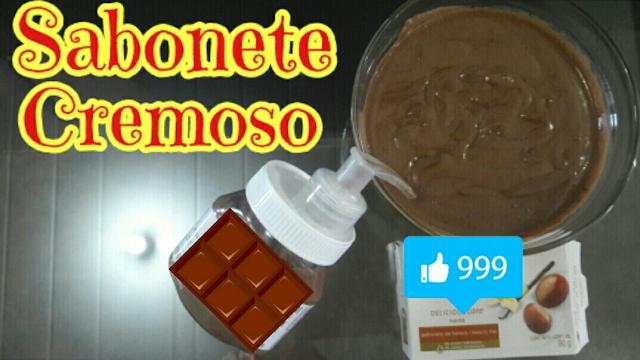 SABONETE CREMOSO DE CHOCOLATE NO POTINHO DE NUTELLA