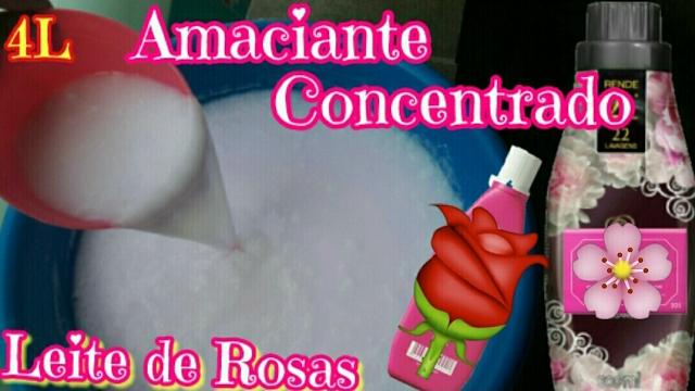 AMACIANTE LEITE DE ROSAS CONCENTRADO