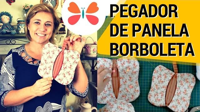 PEGADOR DE PANELA BORBOLETA – COSTURE FÁCIL