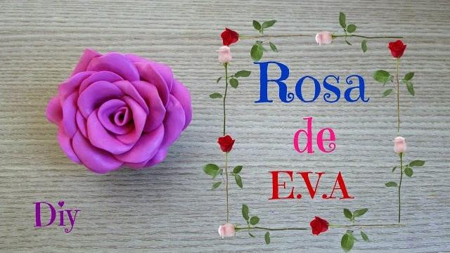 Como fazer rosa de E.V.A