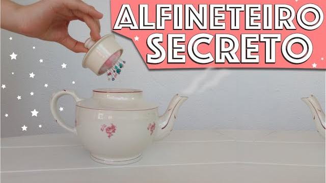 ALFINETEIRO SECRETO: Reaproveitando um bule de chá
