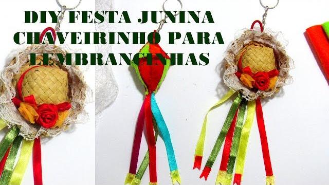 DIY Festa Junina – Chaveirinhos para Lembrancinhas