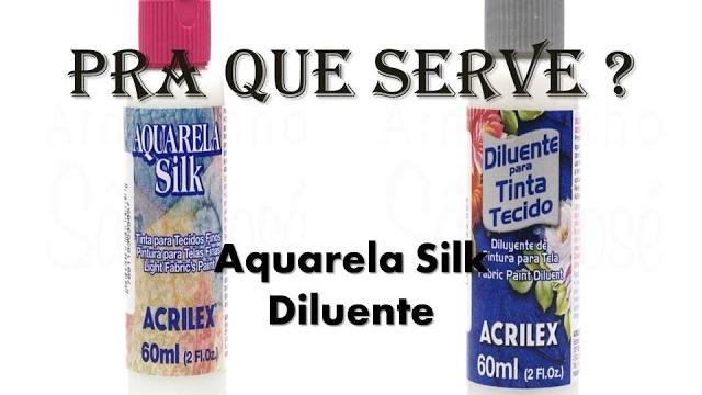 Como usar Diluente e Aquarela Silk