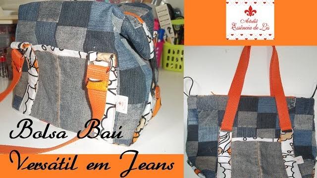 PAP – Bolsa Baú Versátil em Jeans – Parte 02 – Série jeans