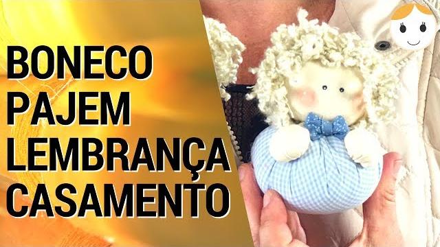 BONECO LEMBRANÇA PAJEM DE CASAMENTO