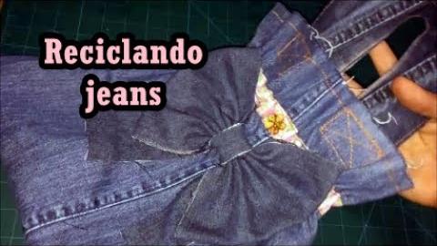 Diy: Bolsa com perna de calça jeans – Reciclando