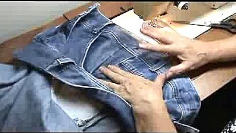 Vídeo-aula Alargar bermuda jeans parte 3
