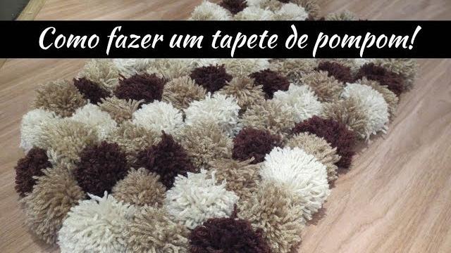 Como fazer um tapete de pompom