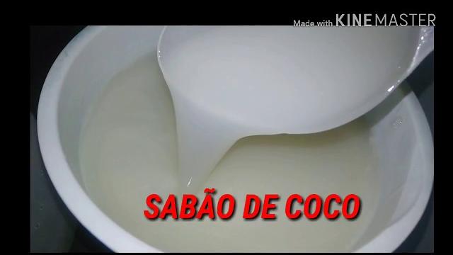 Fazendo detergente e sabão de coco sem o uso de soda