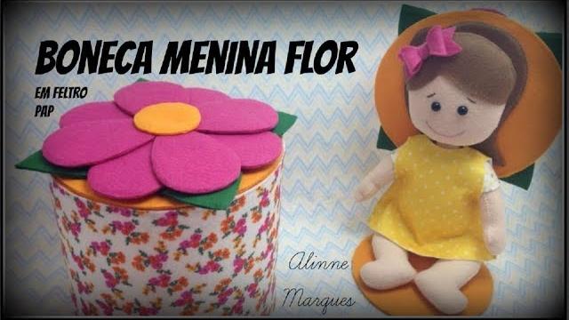 Boneca Menina Flor – PAP