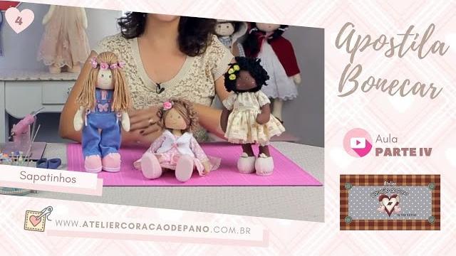 Aprenda fazer lindos SAPATOS de Bonecas