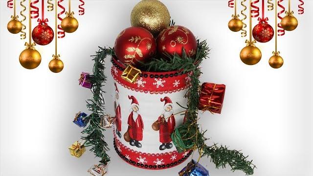 Lata de Leite Decorada para Natal – Do Lixo ao Luxo | Cantinho do Video
