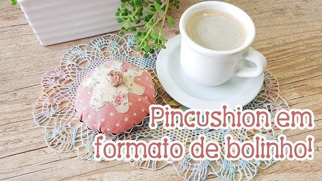 Pincushion criativo em formato de bolinho