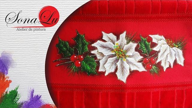 Flor Branca de Natal em Tecido por Sonalupinturas | Cantinho do Video