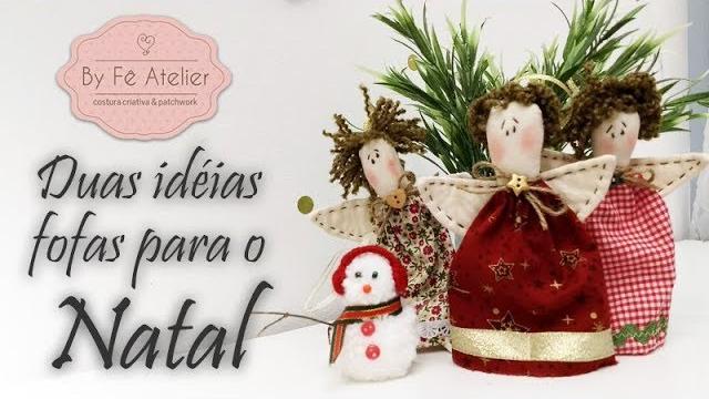 DIY – Ideias fofas de Natal – By Fê Atelier ( Super Fácil )