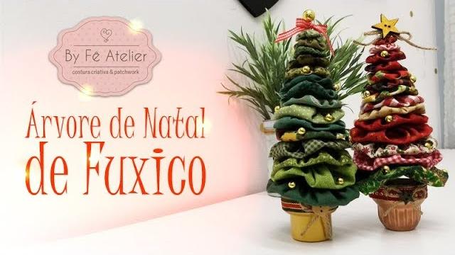 DIY::: Árvore de Natal de Fuxico ( Fácil ) By Fê Atelier