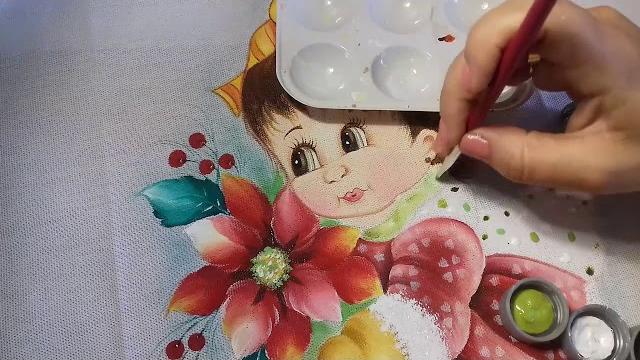 Pintura em Tecido – Aprenda Pintar Flor de Natal e Cachecol