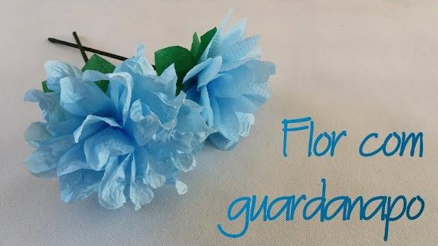 Como fazer Flor com guardanapo