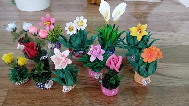 Arranjos florais em miniatura. gastando muito pouco – Ideal para lembrancinha